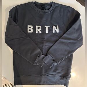 Burton Navy Blue Sweatshirt with White Embroidered Logo